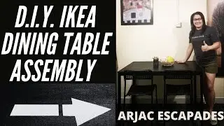 How to Assemble IKEA DINING TABLE & CHAIR. Do It  Yourself EASY STEPS.