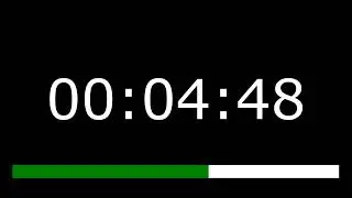 Countdown Timer 12 Minutes (No Sound) 720 Seconds | Time Bar 6 Digit Number Basic Arial Font Style