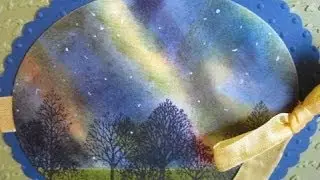 Stamping Nothern Lights frenchiestamps.com