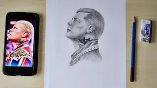 how to draw cody rhodes/how to Draw face /cody rhodes vs roman reigns