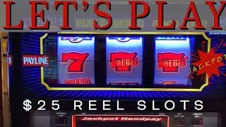 High Limit $25 Double Gold Reel Slot Play - JACKPOT! 🎰