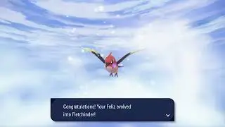 Shiny Fletchling Evolves (Legends Z-A)