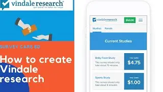 How to create Vindale  Research || Survey Care BD
