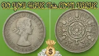 1966 Two Shillings Coin | Queen Elizabeth II | British Pre-Decimal Coin
