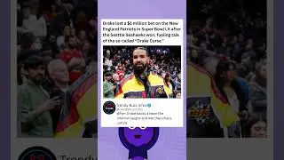 Drake lost a $1million bet on the New England Patriots in Super Bowl LX #drake #superbowl #celebrity