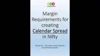 Calendar Spread Margin required in Nifty | The Option School #shorts