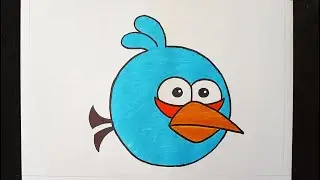 How to draw The Blues | Angry Birds | Coloring