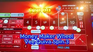 Money Maker Wheel Vee Quiva Casino: Spin 3 Craps #casino #funny #comedy #dice #Gambling