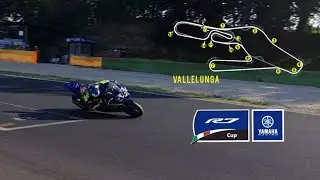 YAMAHA R7 - ONBOARD LAP IN VALLELUNGA CIRCUIT - HELMET CAMERA 