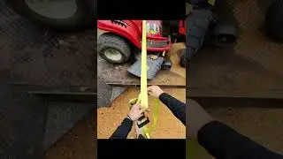 Come with me to flip a lawn mower 