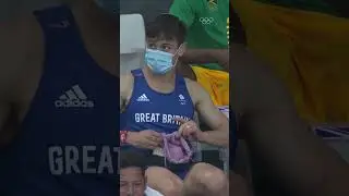 Knitting in the stands at the Olympics! 🧶