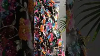 Colorful Floral Sequin Lace Fabric 😍| Design Your Own Gown