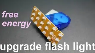 free energy || dynamo hand crank flashlight UPGRADE | MR SHA
