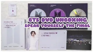 ✨ bts love yourself speak yourself the final dvd unboxing (photocard, bookmarks + photobook) | 방탄소년단