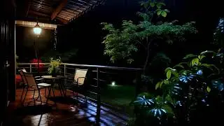 Magical Night Sanctuary | Piano Music & Rain Sounds