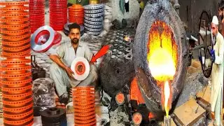 Wonderful Process to make Disk Brake Plate |Manufacturing Car Disk Plate video