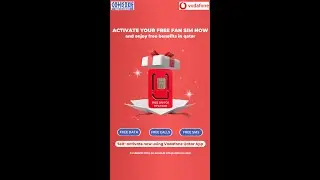 A few minutes can get you unlimited data in Qatar |  2022 FIFA World Cup | Vodafone Free SIM Card