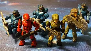 Моя Небольшая Коллекция Фигурок Mega Bloks Halo! (Краткий Обзор Под Музыку)