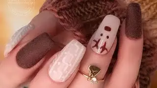 The Daily Nail: Winter Nails with Fuzzy Dip! #diynails #dippowdernails #nailart