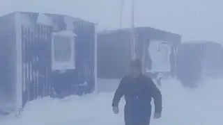 Опасный поход в столовую, метель, зимник!