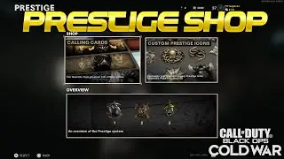 Black Ops : Cold War - BRAND NEW PRESTIGE SHOP IS OPEN! Legacy Calling Cards & Emblems!