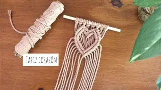 Tapiz de Corazón (macramé) Ideal para San Valentín