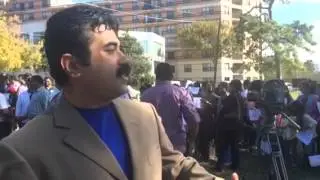550 Indian workers meeting with Indian Consulate General at Indian Consulate Houston.