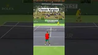 What was Kyrgios thinking on his 2nd to last shot? #shorts #kyrgios #tennisplayer