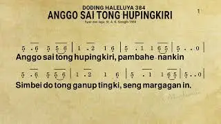 ANGGO SAI TONG HUPINGKIRI - Doding Haleluya 384