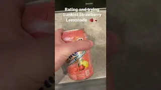 Rating and trying Sunkist Strawberry Lemonade  🍓🥤 #shorts