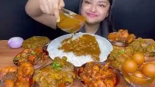 ASMR Eating CHICKE CURRY RICE ZINGER CHICKEN FRIES | FAST FOOD ASMR | FOOD CHALLENGE | 3x SPEED ASMR
