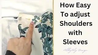 How to adjust Shoulders on the dress with Sleeves