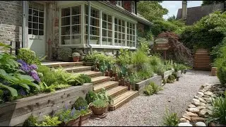 Rustic Farmhouse Backyard Garden Enhancements with Handcrafted Upcycled Projects