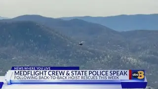 Chesterfield MedFlight crew performs back-to-back helicopter mountain rescues