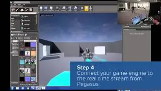 Real time visualization in a game engine with Vicon Pegasus Advanced