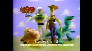 Burger King Toy Story Puppets (Better Quality) 90s Christmas Commercial (1995)