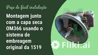Capa seca Adapta&ccedil;&atilde;o Motor OM366 com C&acirc;mbio ZF 6 ou 8 marchas da 1519
