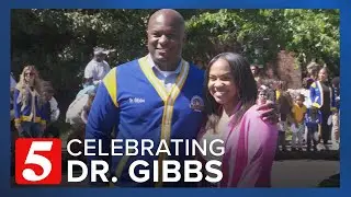 This principal had a surprise today at school. Here's why his students celebrated him.