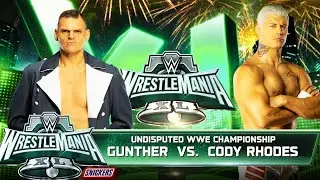 The Ring General vs The American Nightmare &ndash; Gunther vs Cody Rhodes | WrestleMania