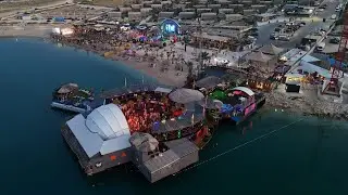 Zrće - Pag - Hideout festival - day & night recordings - dron snimak