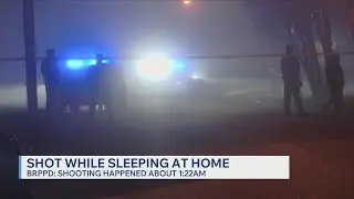 BRPD: 1 taken to hospital after being shot while asleep inside home
