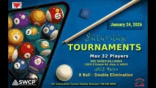 Red Shoes Billiards | ACS Saturday 8 Ball Tournament | 01-24-26