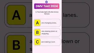 Hardest question DMV Permit Test 2024 #dmv #shorts