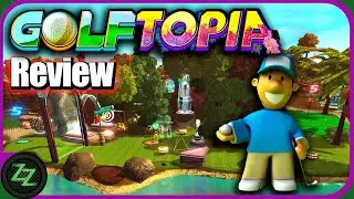Golftopia Review - Test - A colourful SciFi golfer - SimGolf or SimTycoon? [German, many subtitles]