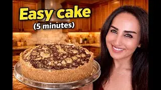 Easy Nutella Cream Cake Ready in 5 Minutes | No Oven, No Flour, No Gelatin/My tastful cook/687860250