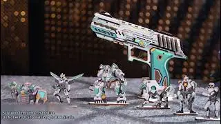 Omnic Battle Wooden Rubber Band Gun Assembly & Display | CraftoyX.com