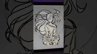 tip for how to draw flowy hair! #procreateart #drawingtips #sketching #digitaldrawing