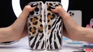 Giant Chalk Designer Phone Cases Crushed into Powder &ndash; Luxury Fashion Art + Kinetic Sand Crushing 