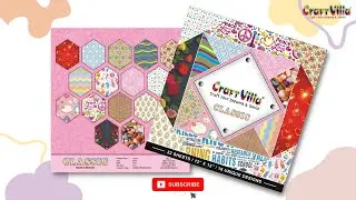 CraftVilla Classic Craft book. Size 12x12 / 32 Sheets / 16 Unique Designs.