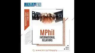 MPhil International Relations #AdmissionFall2021
